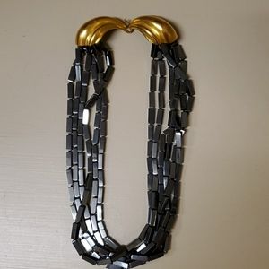 Robert Lee Morris hematite necklace